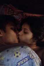 First Night Romance Photos of a Newlywed Couple